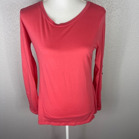 Women's Gap Salmon long sleeve shirt Medium - Picture 3 of 7